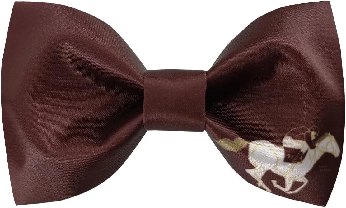 100% Satin Silk Mens Pre-tied Bowtie Horse Riding Solid Bow Ties