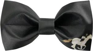 100% Satin Silk Mens Pre-tied Bowtie Horse Riding Solid Bow Ties