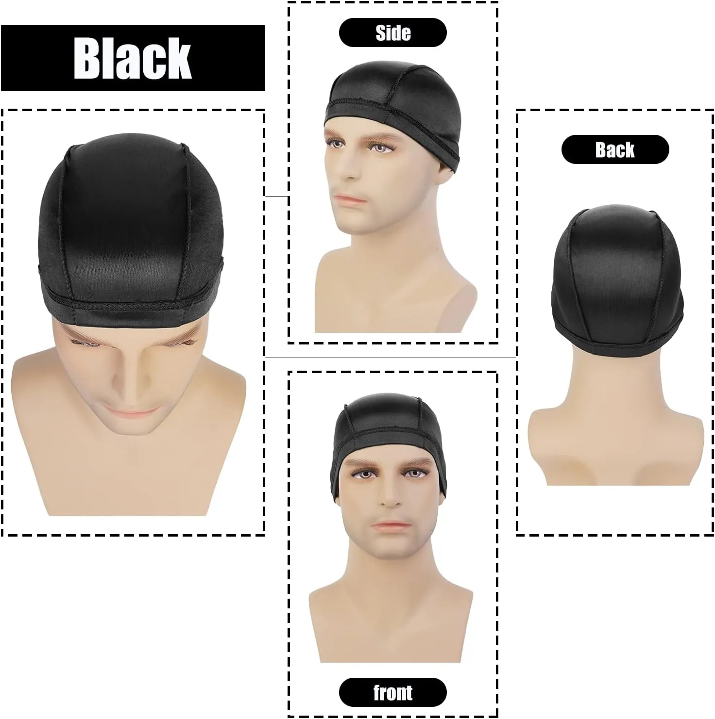 2PC Wave Cap for Men Waves