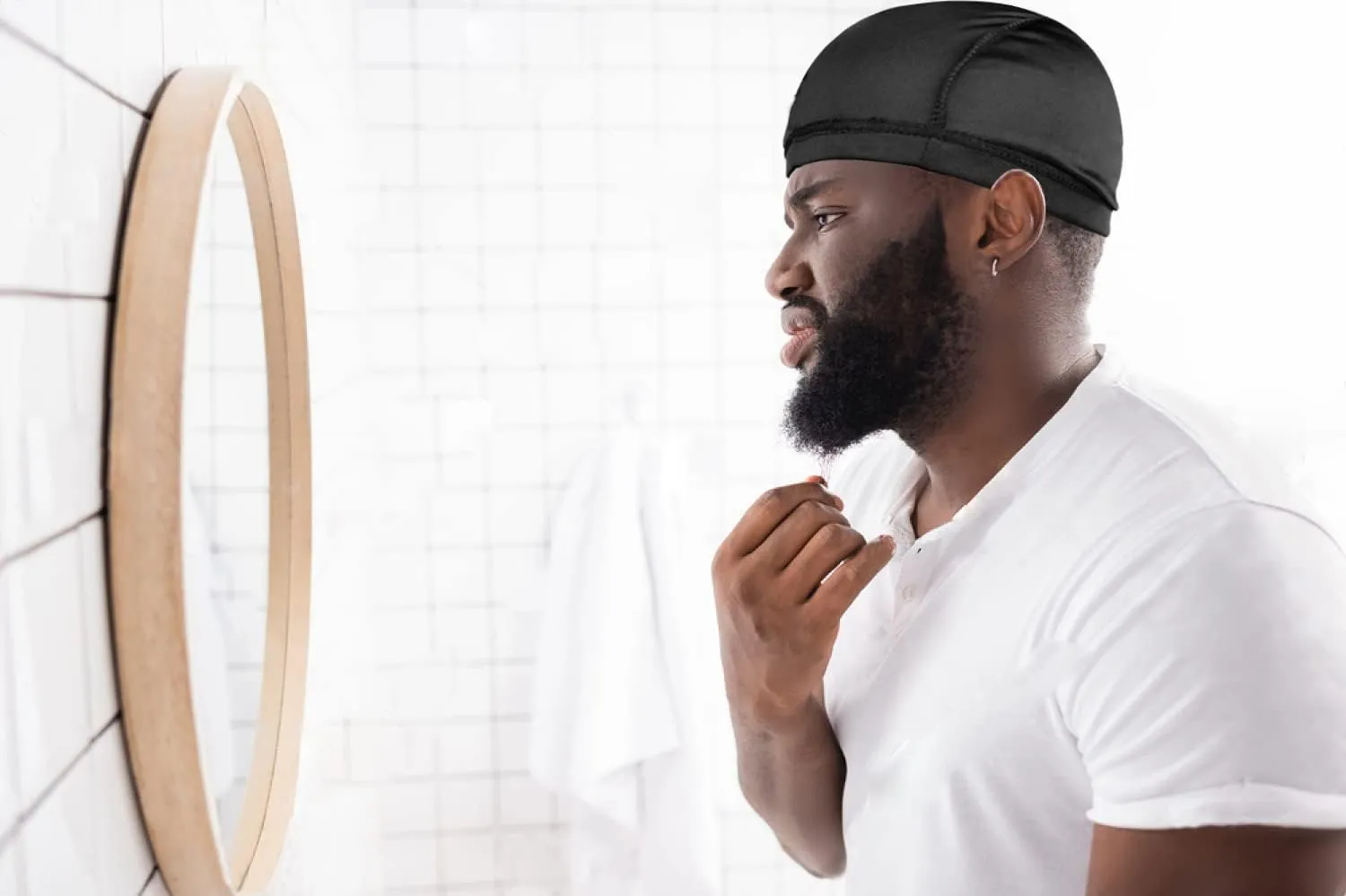 2PC Wave Cap for Men Waves