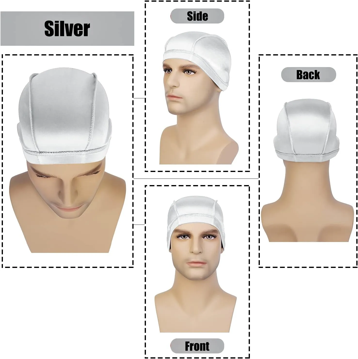 2PC Wave Cap for Men Waves