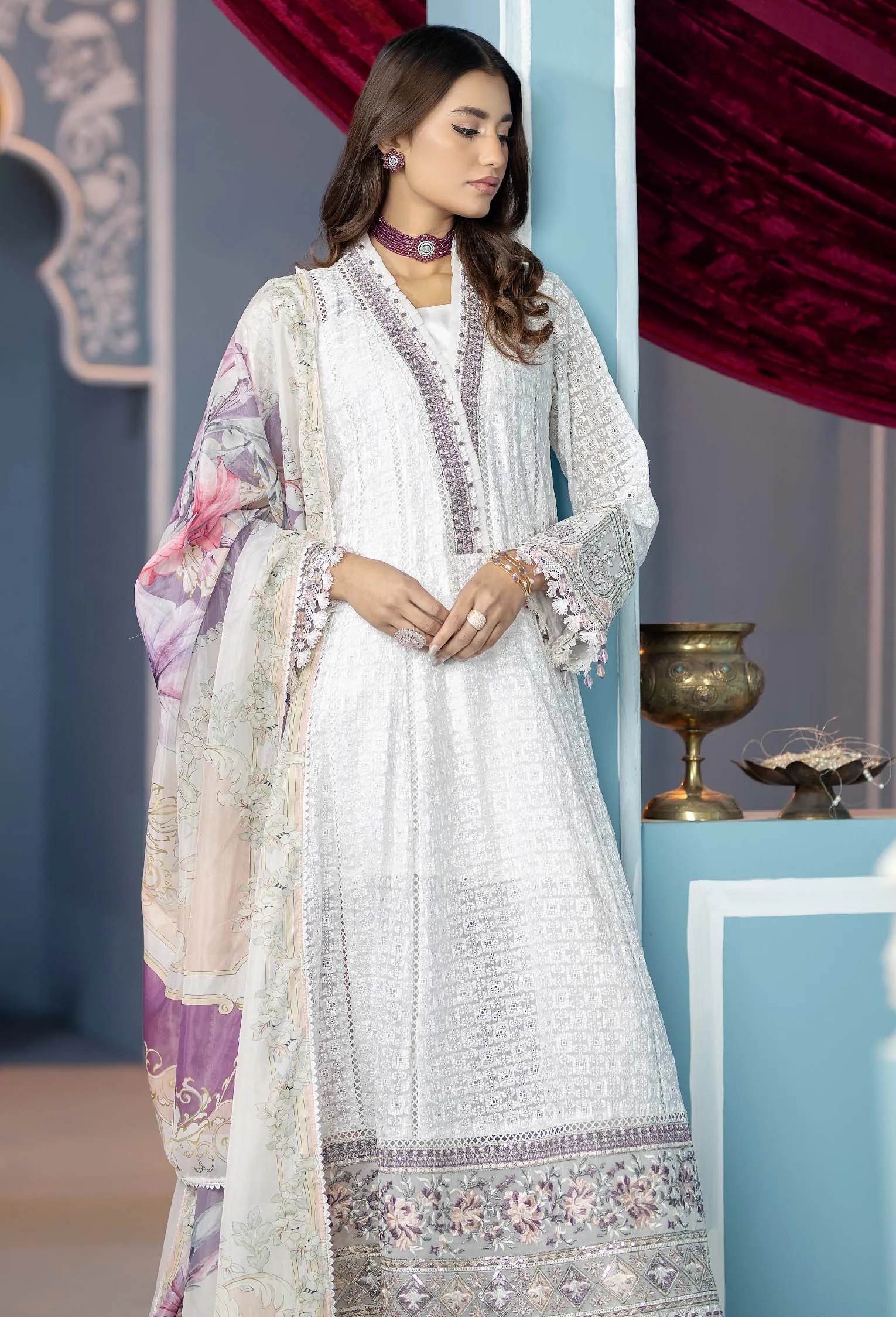 Adan's Libas Lueur Chikankari Collection – Pearl