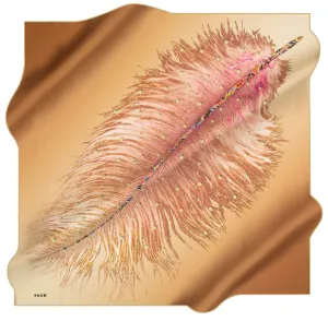 Aker Feather Women Silk Scarf No. 61