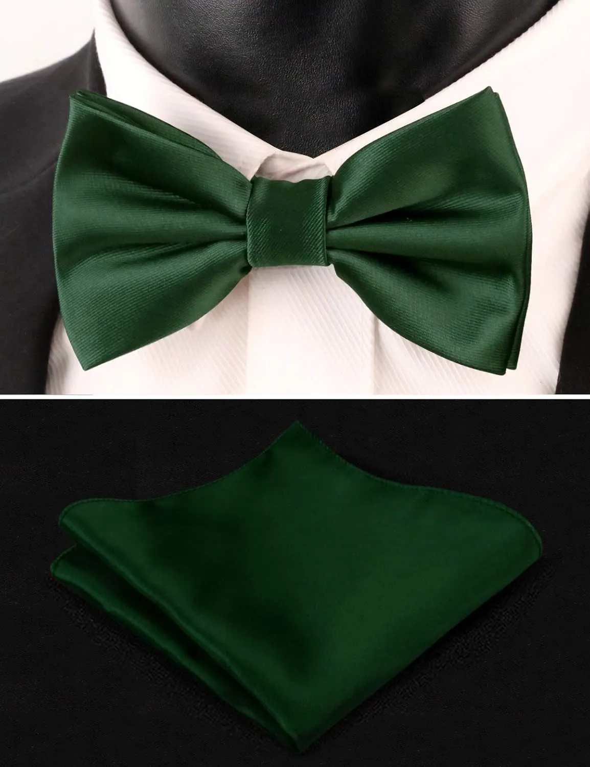 Alizeal Multicolored Silk Solid Cummerbund for Mens Gift Bow Tie Set