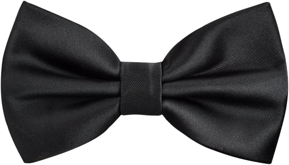 Alizeal Pre-tied Adjustable Bow Tie for Men Formal Solid Tuxedo Bow Tie
