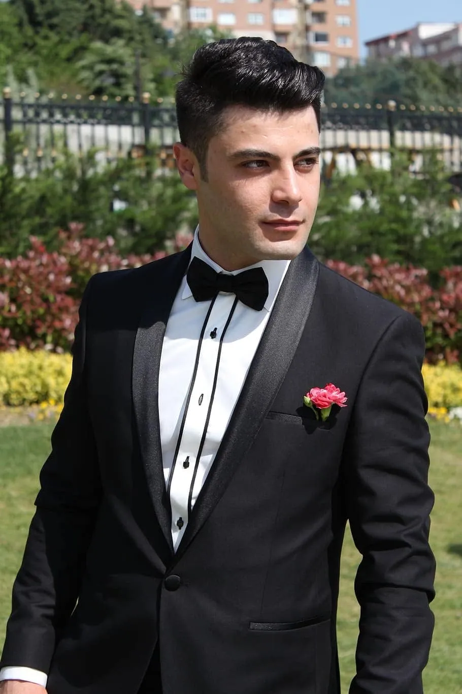 Alizeal Pre-tied Adjustable Bow Tie for Men Formal Solid Tuxedo Bow Tie
