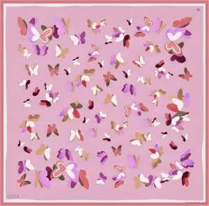 Armine Butterfly Print Silk Scarf #4