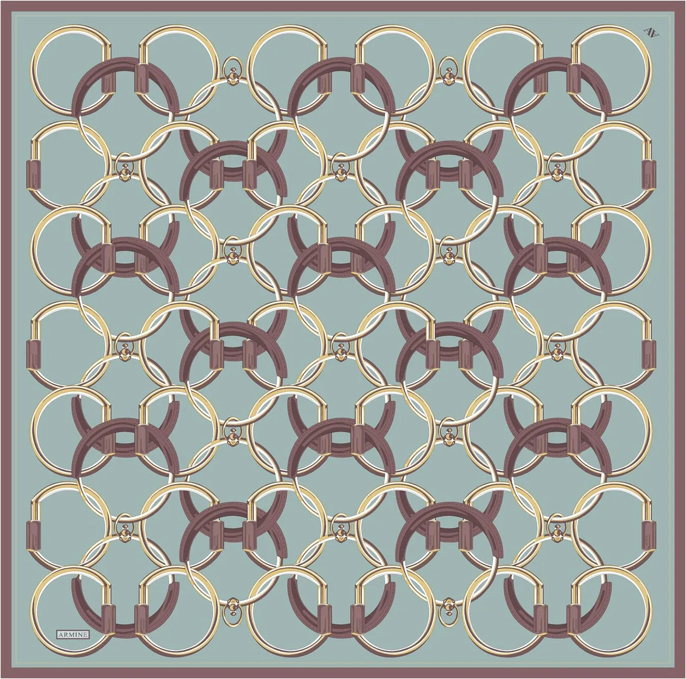 Armine Eternal Link Turkish Silk Scarf #50