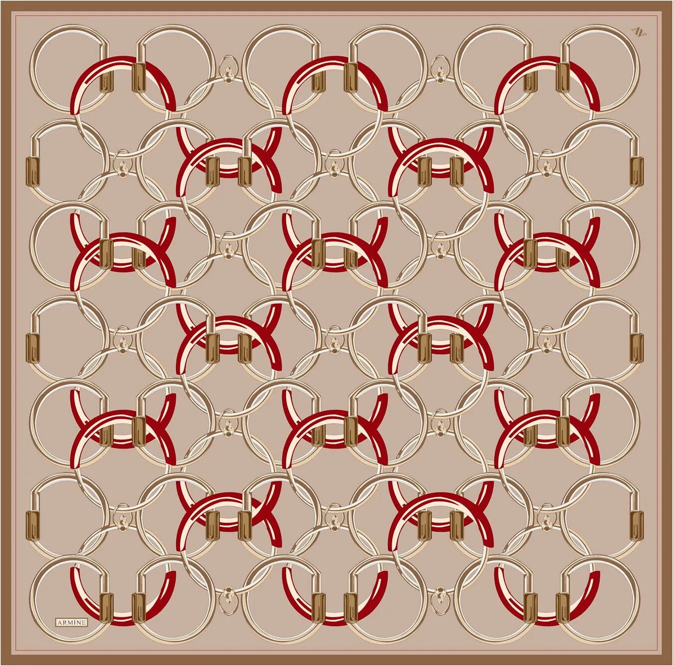 Armine Eternal Link Turkish Silk Scarf #5