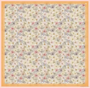 Armine Hydrangea Print Silk Scarf #22