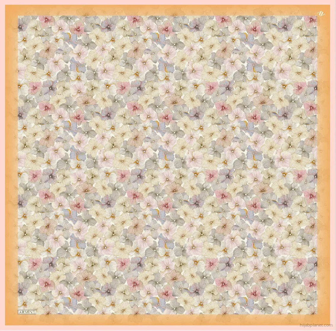 Armine Hydrangea Print Silk Scarf #22