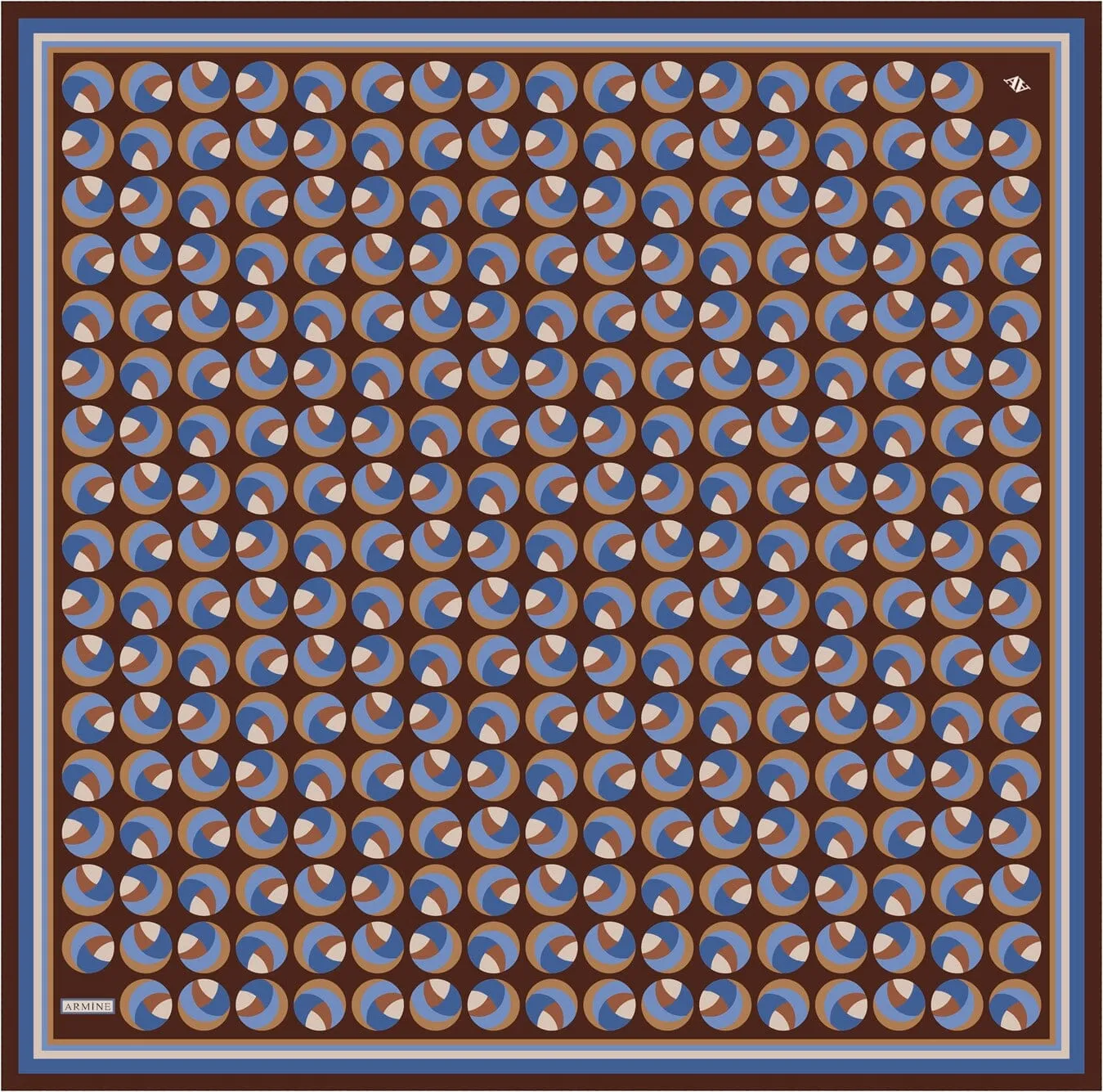 Armine Retro Cosmos Silk Scarf #2
