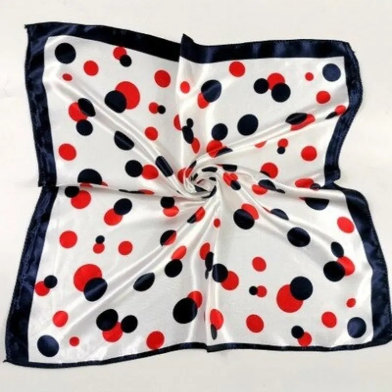 Beautiful Floral Print Square Neckerchief Wrap Shawl Scarves
