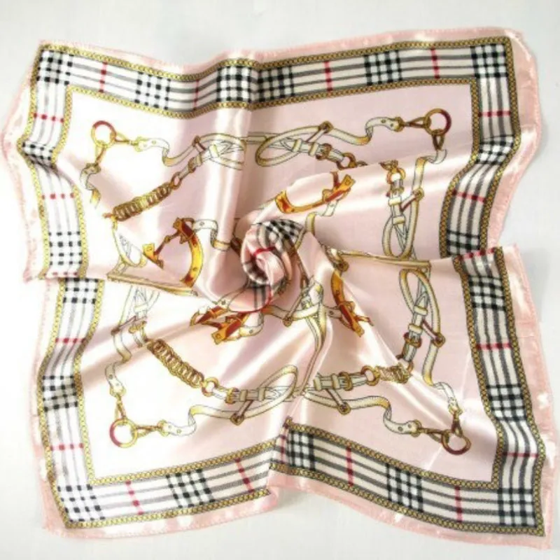 Beautiful Floral Print Square Neckerchief Wrap Shawl Scarves