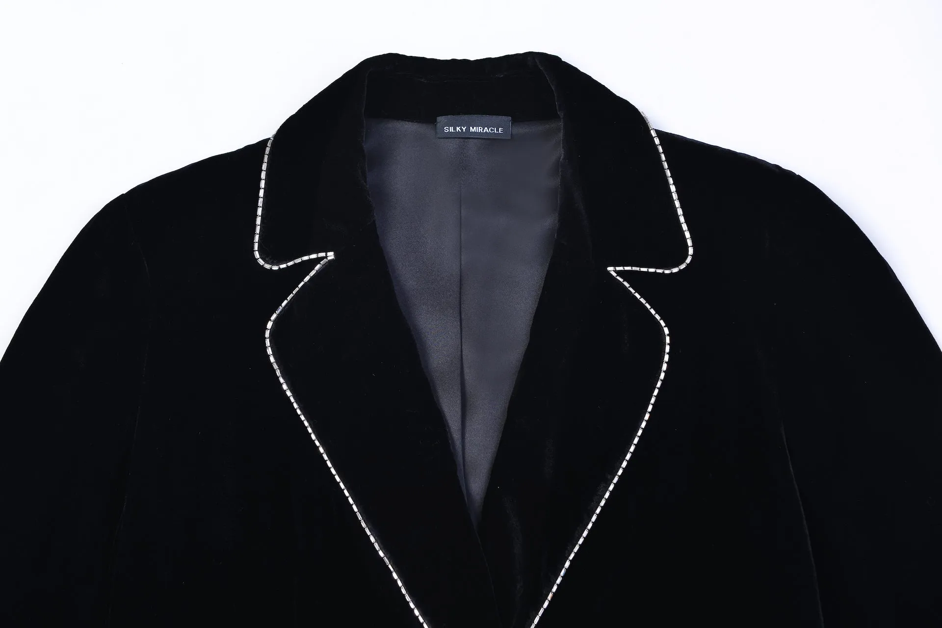 Black Velvet Lace Robe