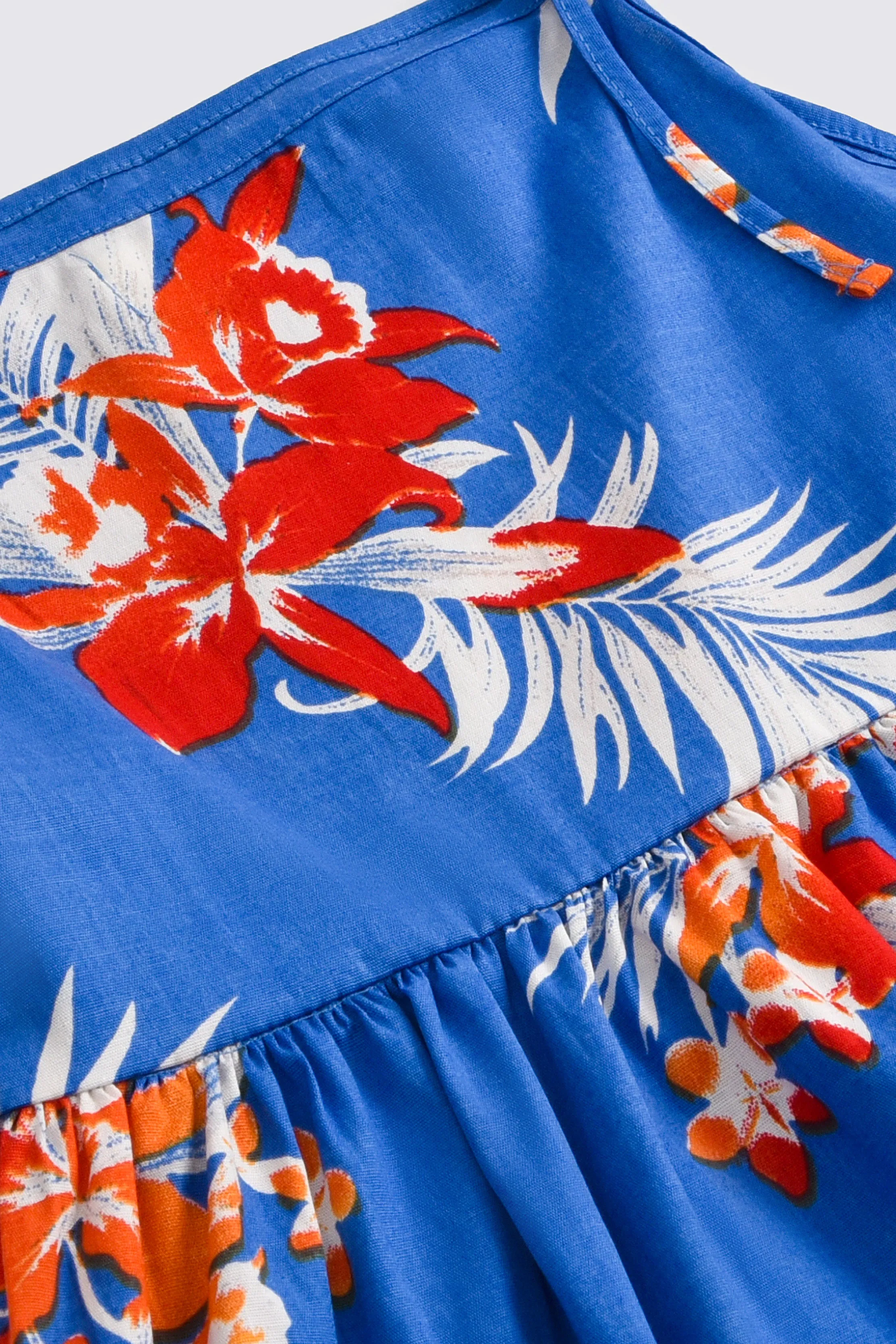 Blue Floral Printed Suit