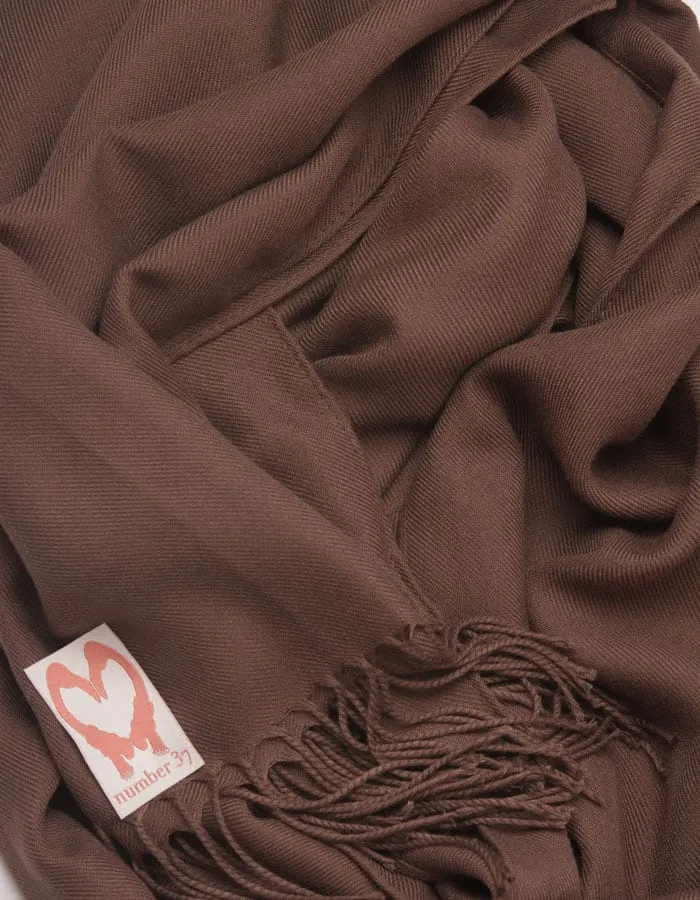 Brown Wedding Pashmina