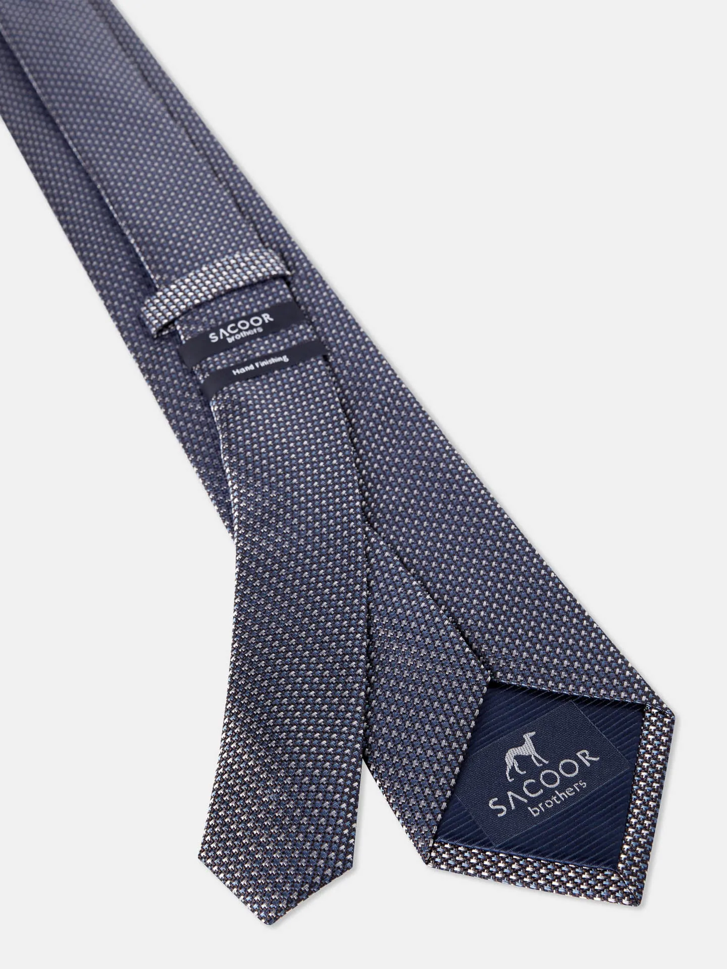 Checkered Pattern Tie 100% Silk 7,5cm