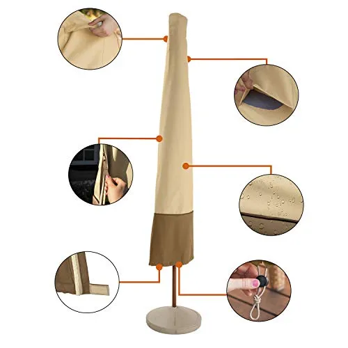 Classic Accessories Veranda Water-Resistant 11 Foot Patio Umbrella Cover