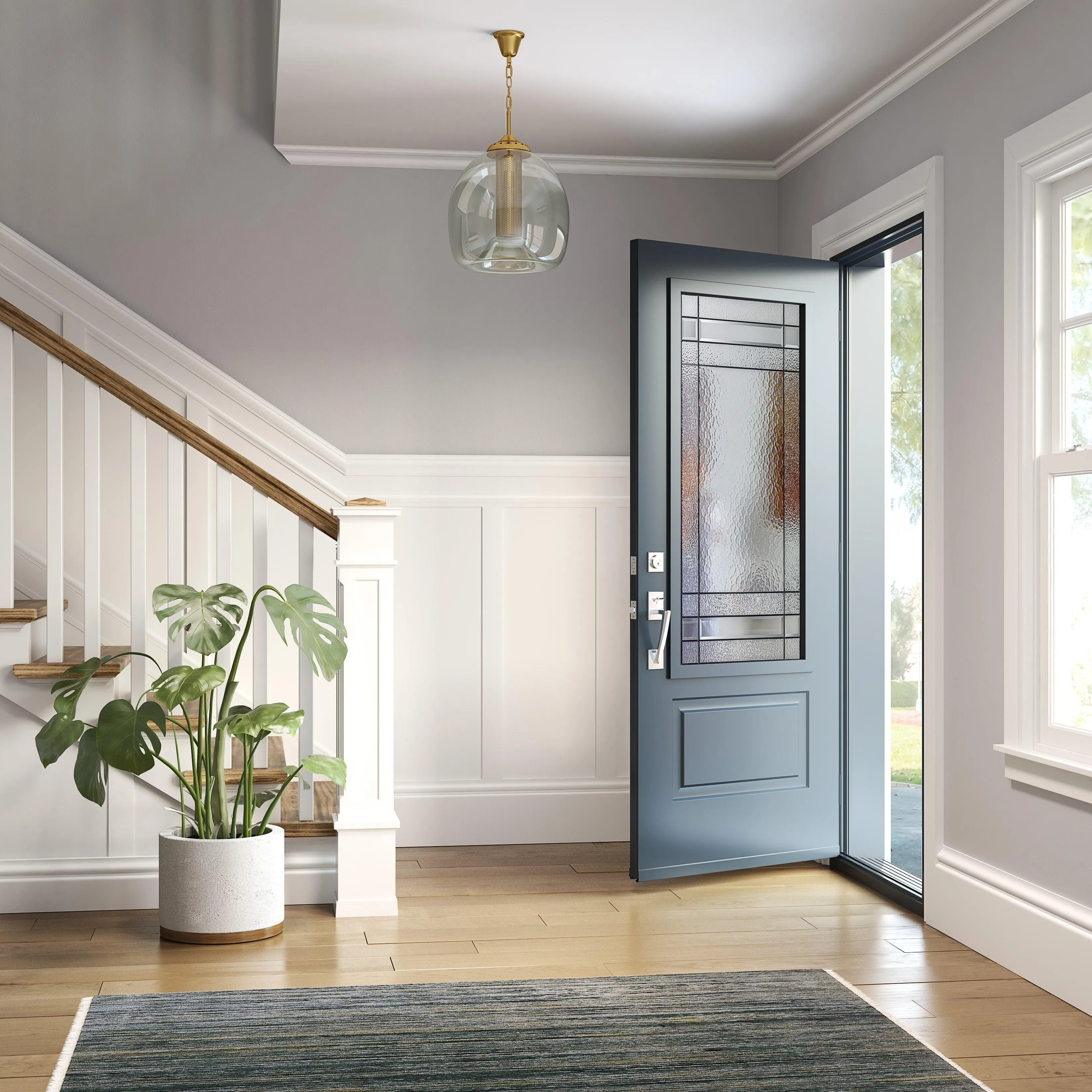 Connecticut Glass and Frame Kit (3/4 Lite 24" x 50" Frame Size)