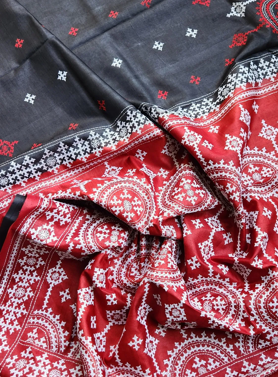 DESIGNER KUTCHWORK SILK SAREE