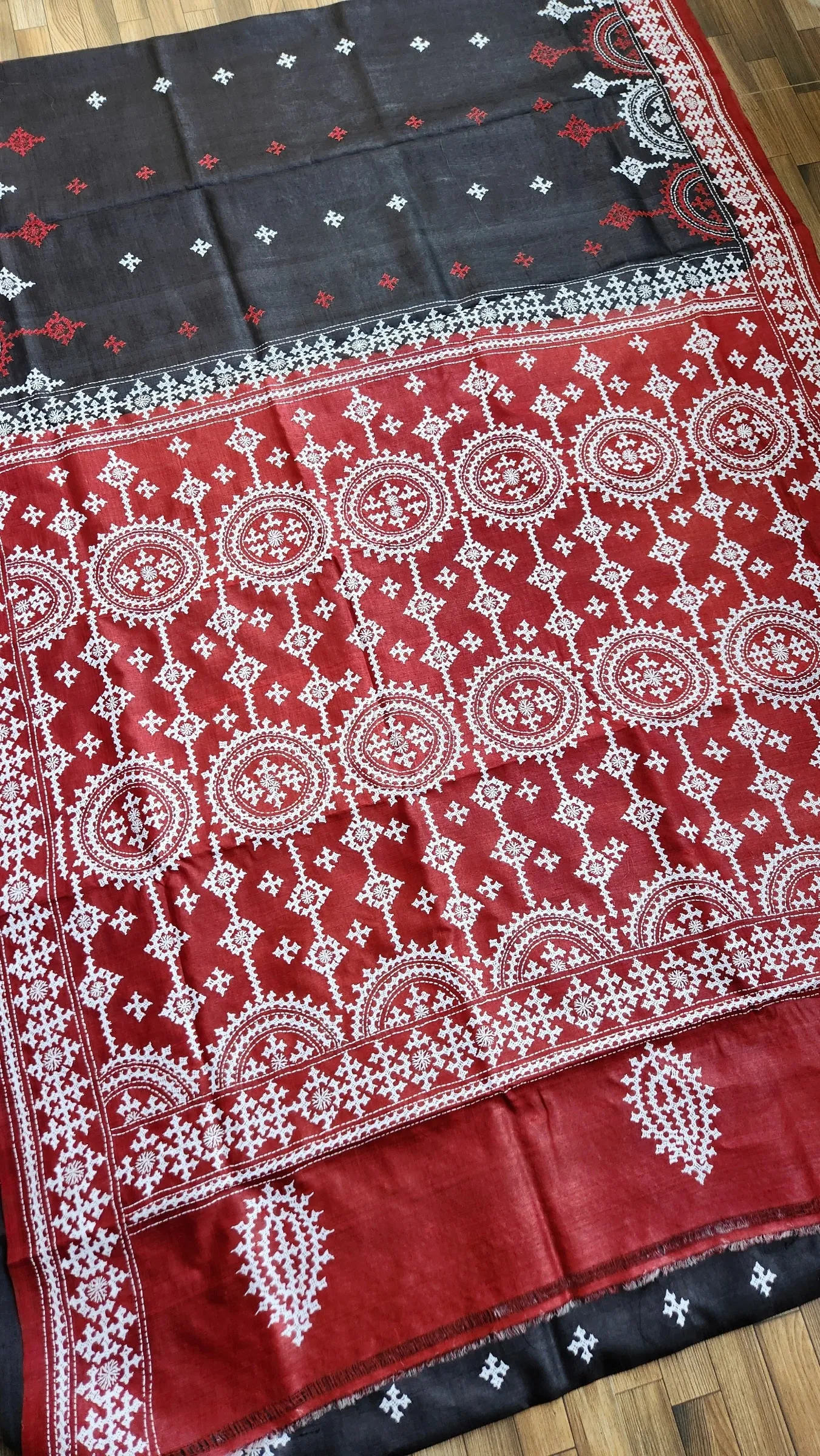 DESIGNER KUTCHWORK SILK SAREE