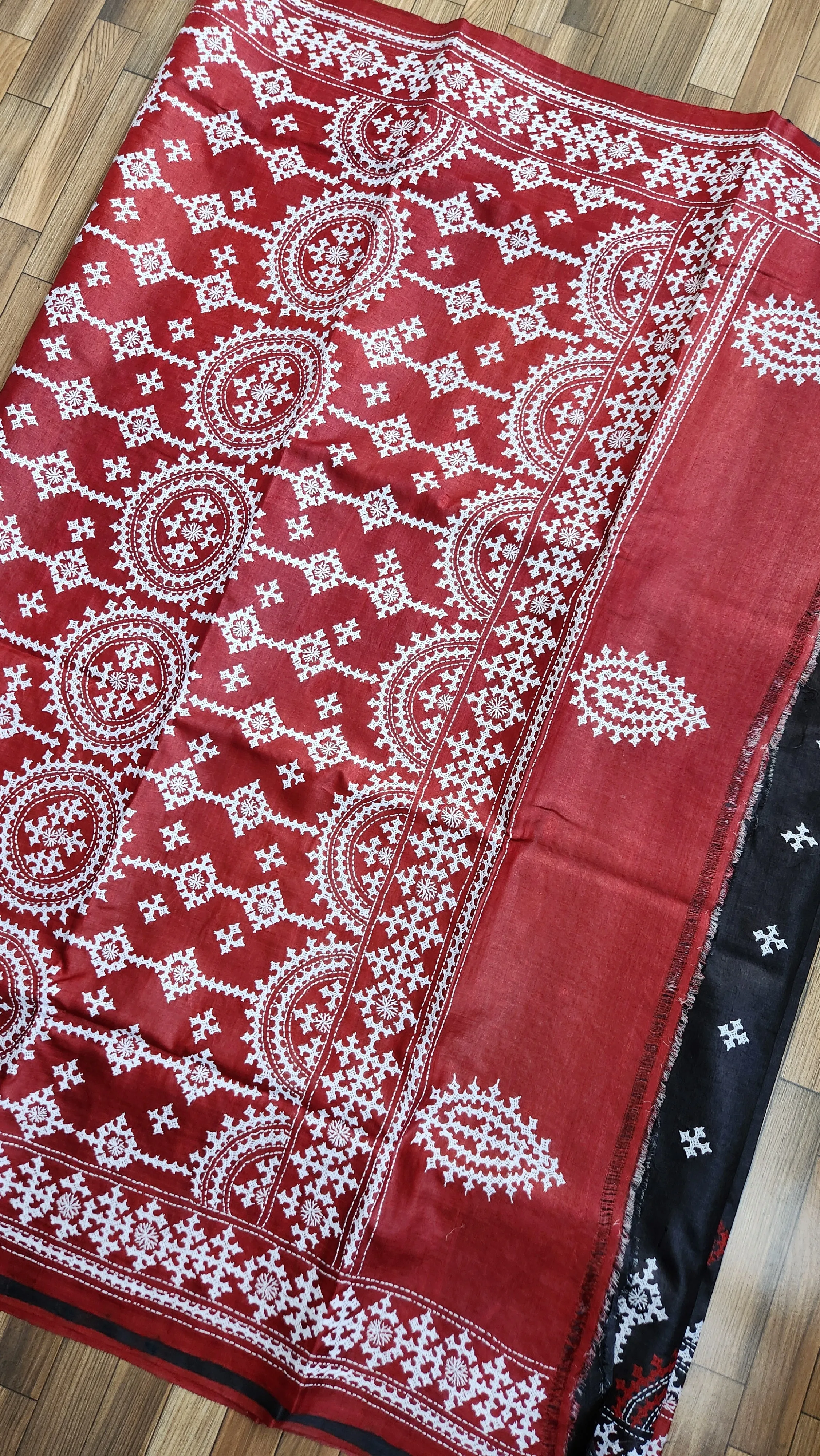 DESIGNER KUTCHWORK SILK SAREE