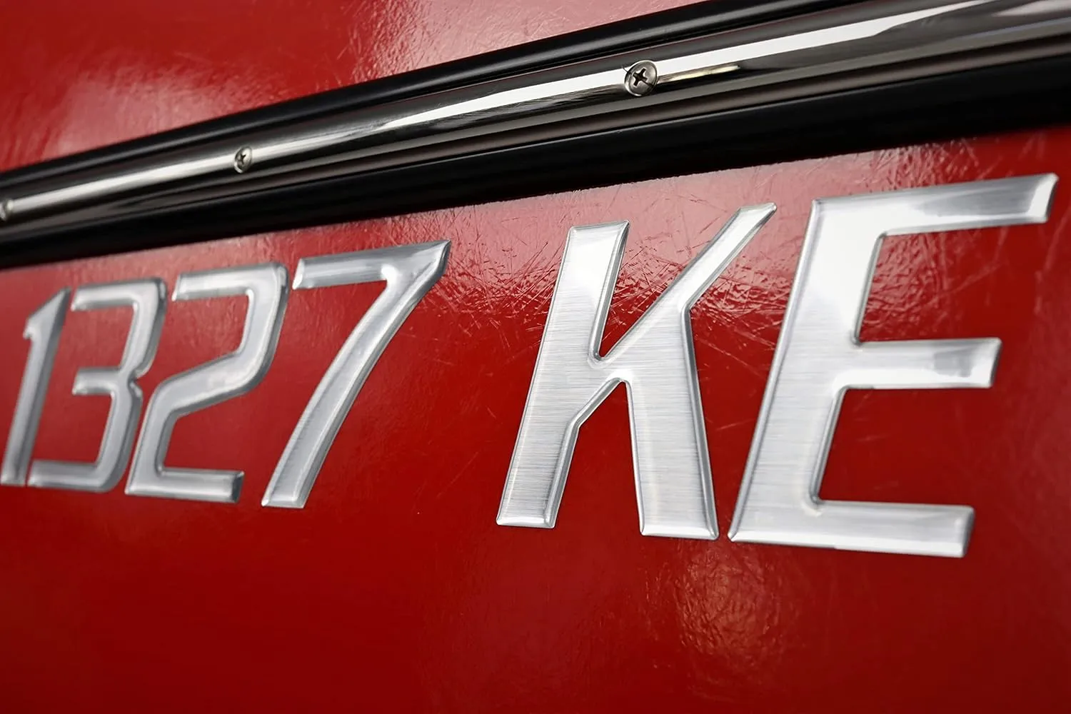 Domed 3D Boat Registration Numbers and Letters Sport Series (Brushed Chrome, 16)