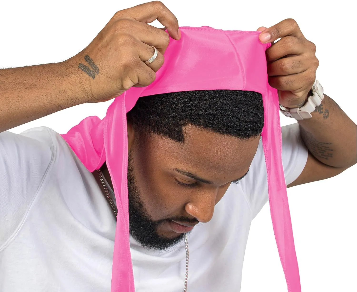 ForceWave 2 Pieces Silky Durag Pack for Men Women Waves, Premium Satin Deluxe Du-rag
