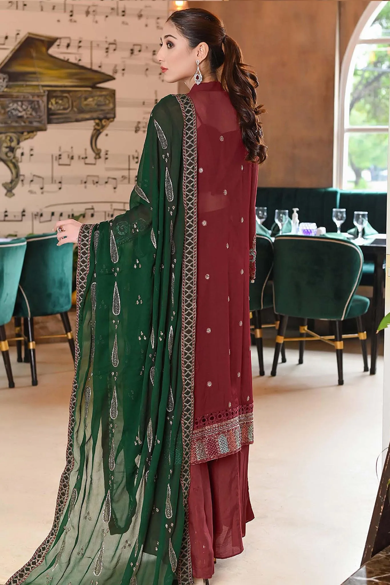 Gehna by Soghat Unstitched 3 Piece Luxury Chiffon Collection'2022-S-01