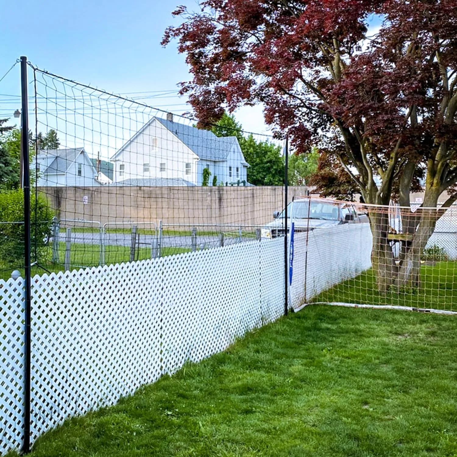 Just For Nets Soccer Backstop/Barrier Net, Black