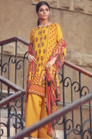 Khaadi Winter Collection 2017 – P17603 Mustard 3Pc