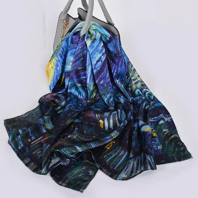 Luxury Pure Silk Shawl Scarf