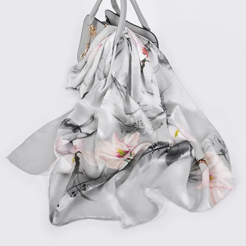 Luxury Pure Silk Shawl Scarf