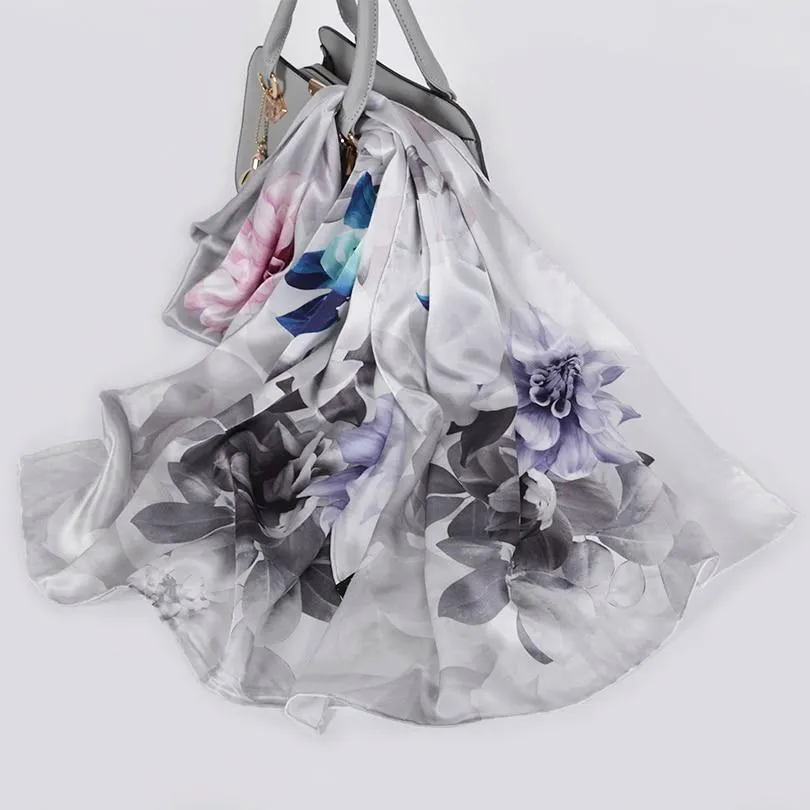 Luxury Pure Silk Shawl Scarf