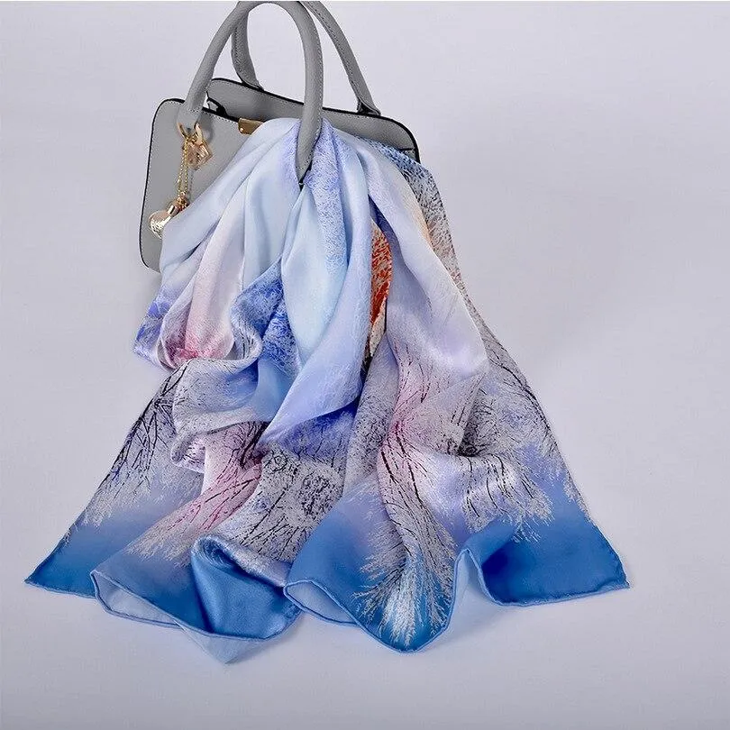 Luxury Pure Silk Shawl Scarf