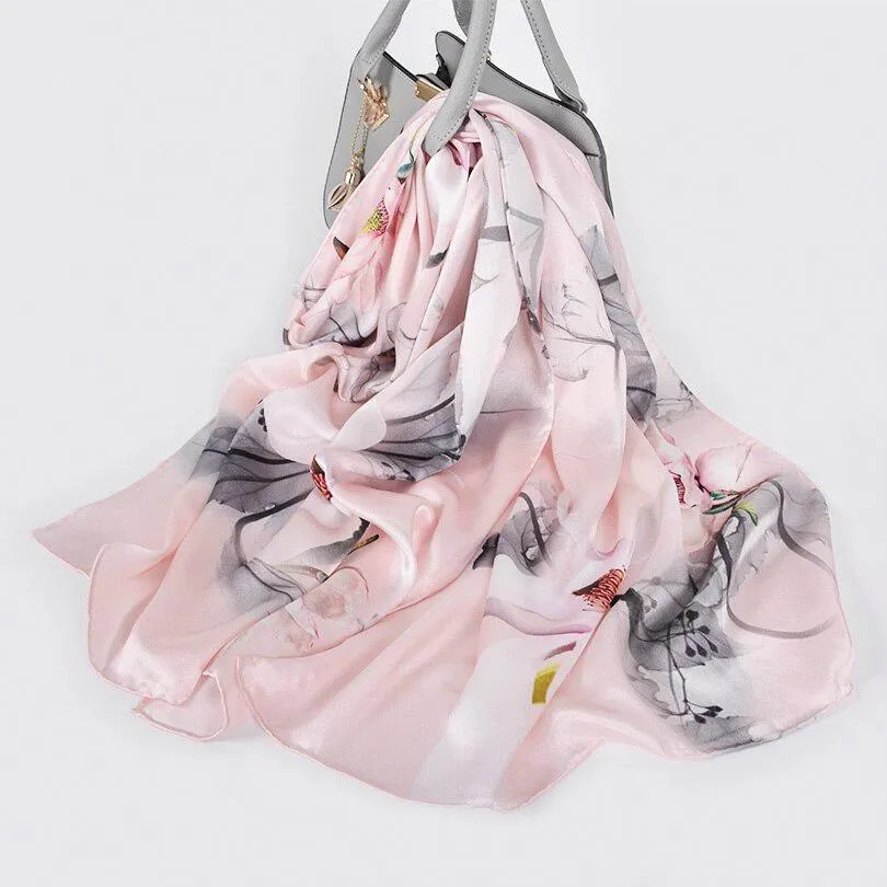 Luxury Pure Silk Shawl Scarf