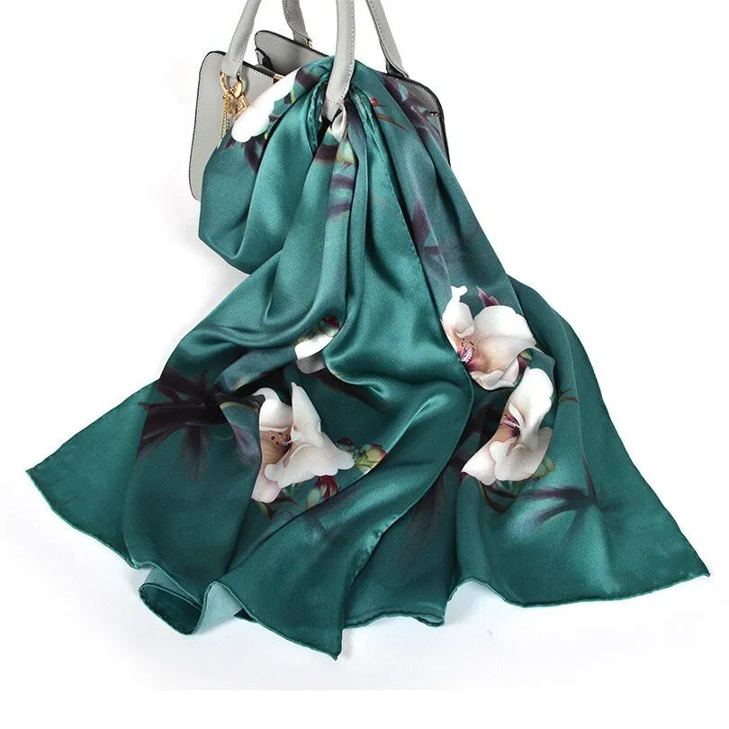 Luxury Pure Silk Shawl Scarf
