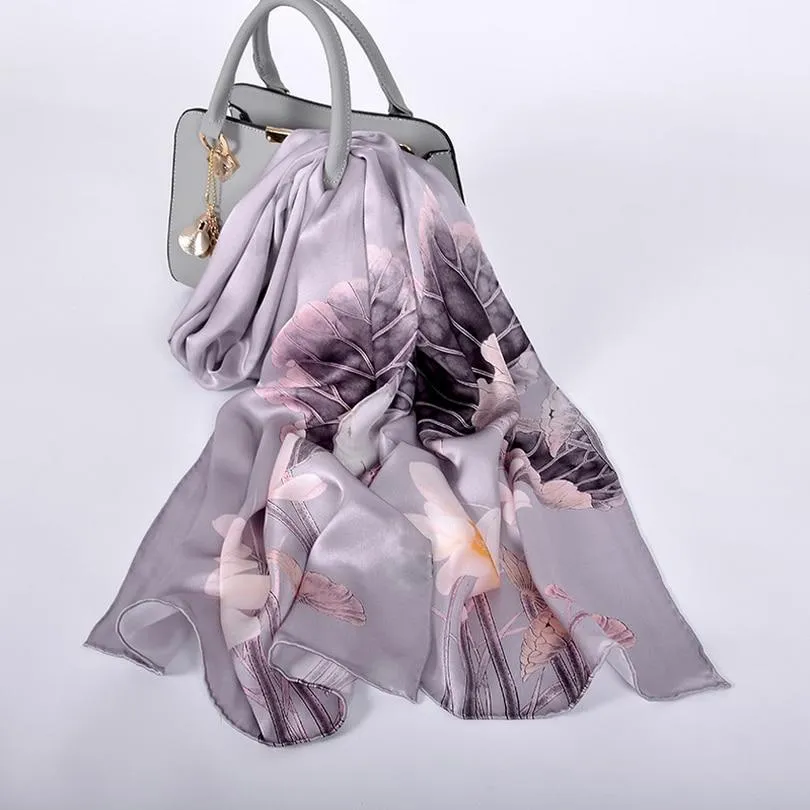 Luxury Pure Silk Shawl Scarf