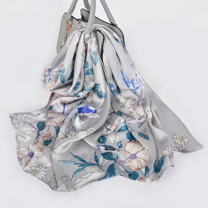 Luxury Pure Silk Shawl Scarf
