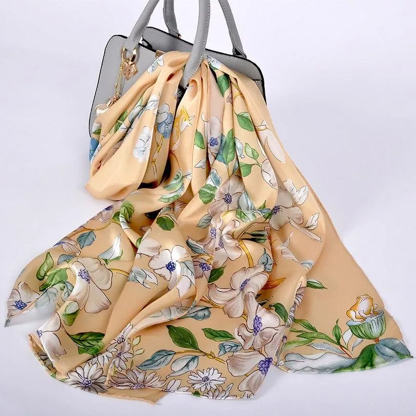Luxury Pure Silk Shawl Scarf