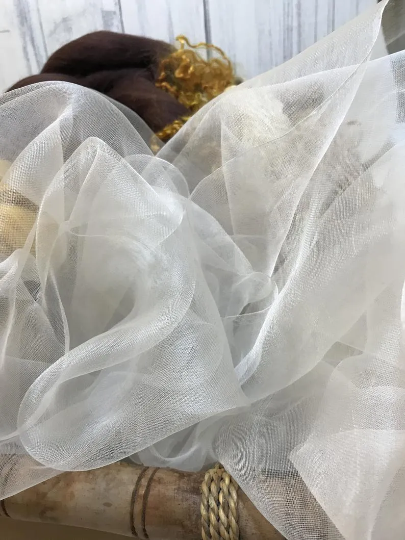 Margilan Silk Organza Gauze for Nuno Felting, Natural Silk Craft Supplies, Silk For Scarves, Margelan Silk Organza for Wet Felting