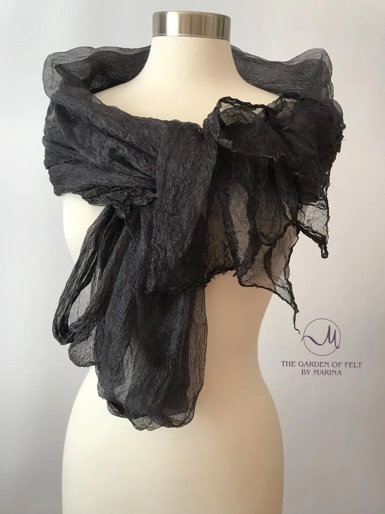 Margilan Silk Rarefied Gauze For Nuno Felting