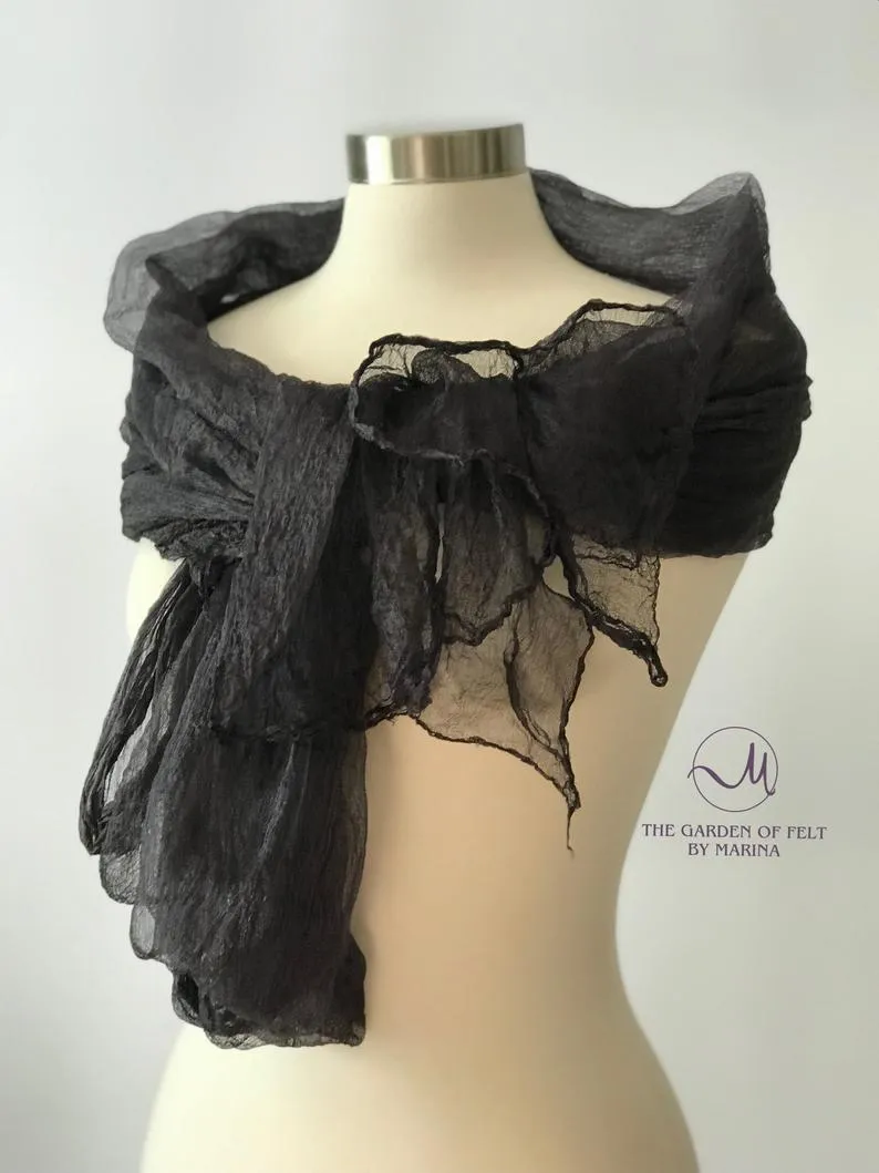 Margilan Silk Rarefied Gauze For Nuno Felting