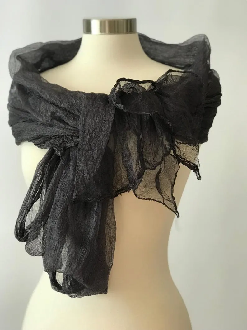 Margilan Silk Rarefied Gauze For Nuno Felting
