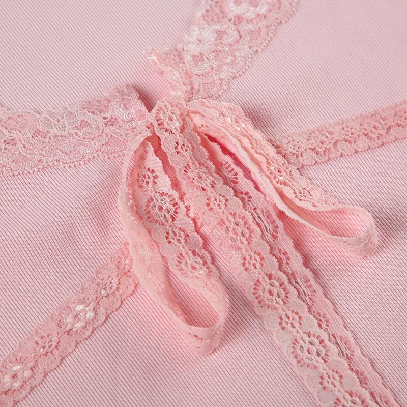 Maxwell Lace Tie Square Neck Top