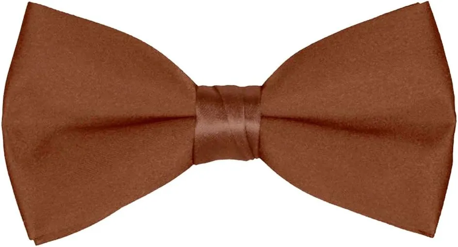 Men's Bow Tie Wholesale 12 Pack Pre-Tied Formal Tuxedo Bowties Wedding Solid Ties