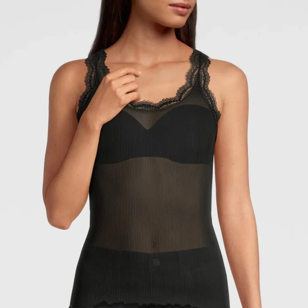 Oscalito - Silk Ribbed Tank Top - More Colors