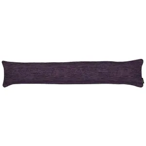 Plain Chenille Purple Draught Excluder