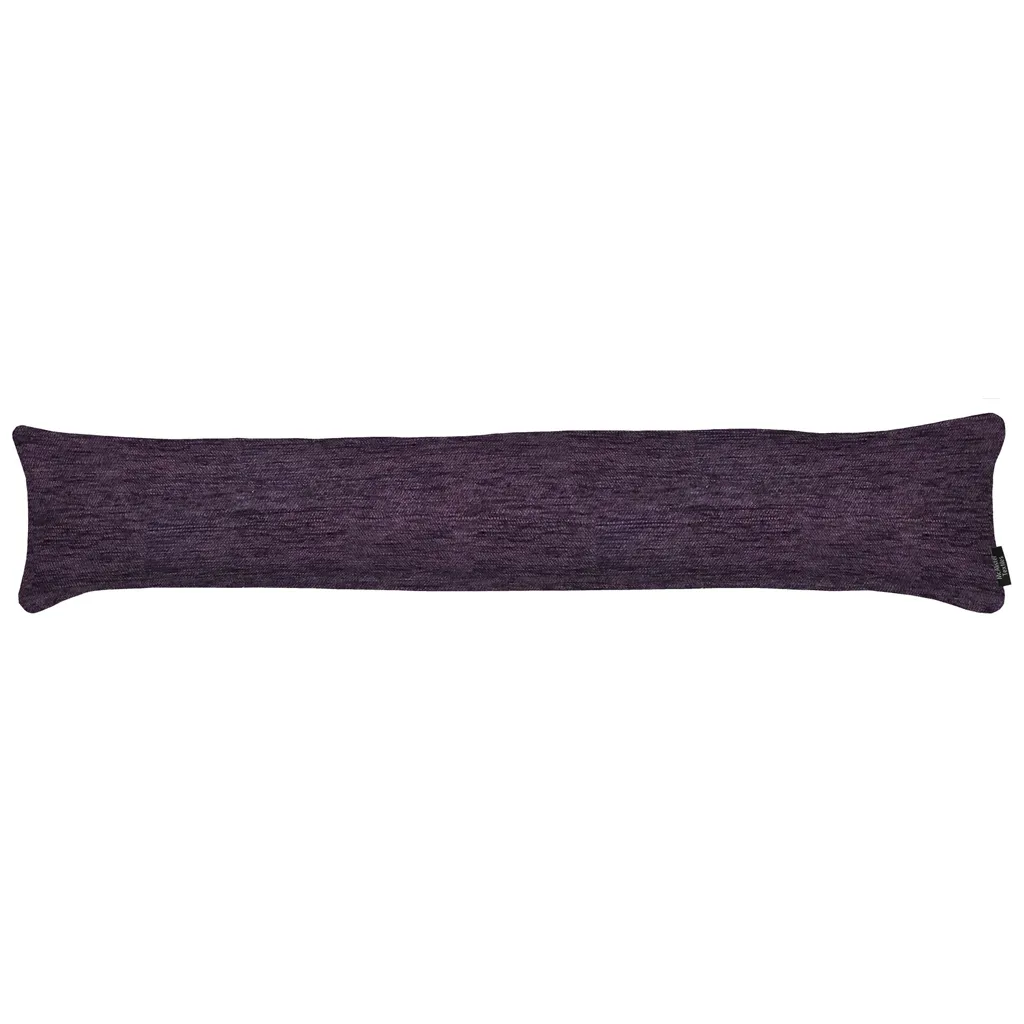 Plain Chenille Purple Draught Excluder